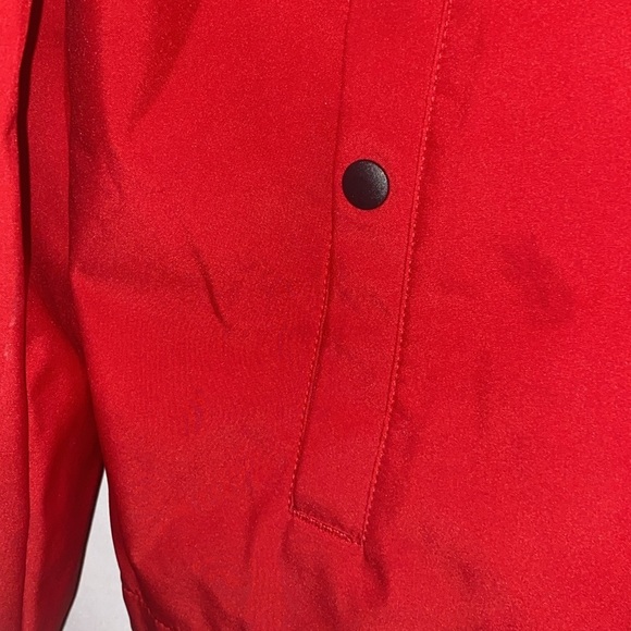 COCA COLA LOGO JACKET  UNBRANDED SIZE Large  RED jacket BLACK ZIPPER WHITE LOGO - Picture 10 of 12